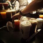 Starbucks Many Coffee Cups