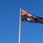 Australian Flag Blue Skies