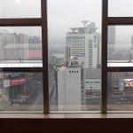 China Inside Hotel Window Looking Out
