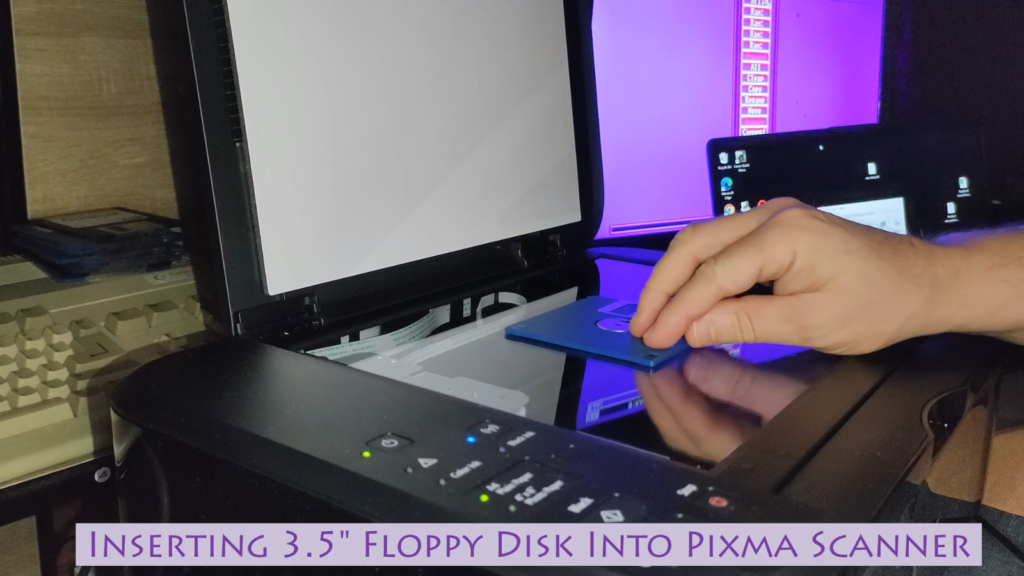 Insert 3.5 Inch Floppy Disk Into Scanner Stress Test