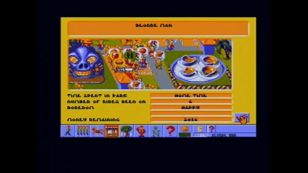 Theme Park Question Mark Icon Screen Amiga 500