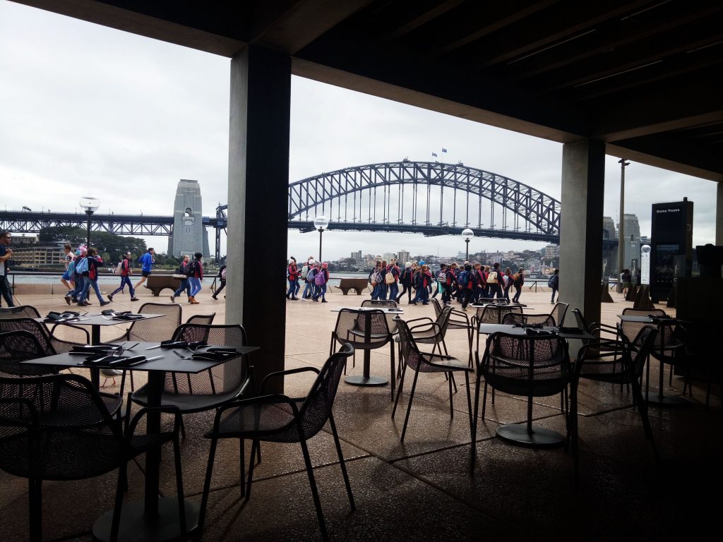 Sydney Harbor Bridge Empty Chairs