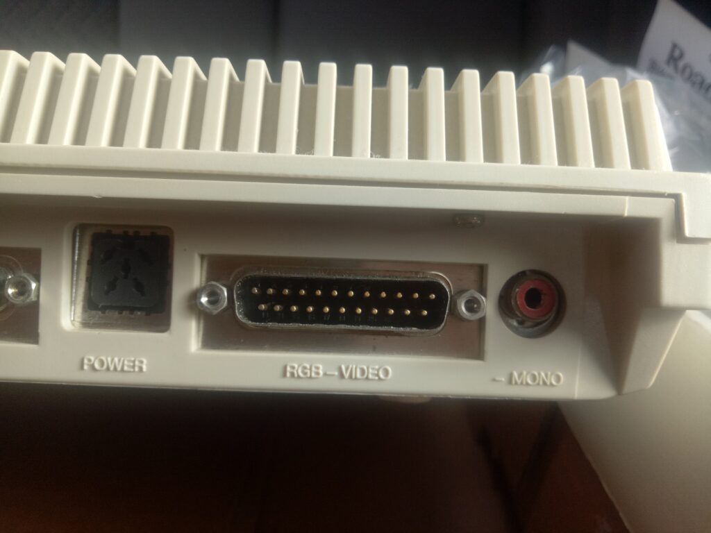 Amiga 500 Case Back Power Port RGB Video Port