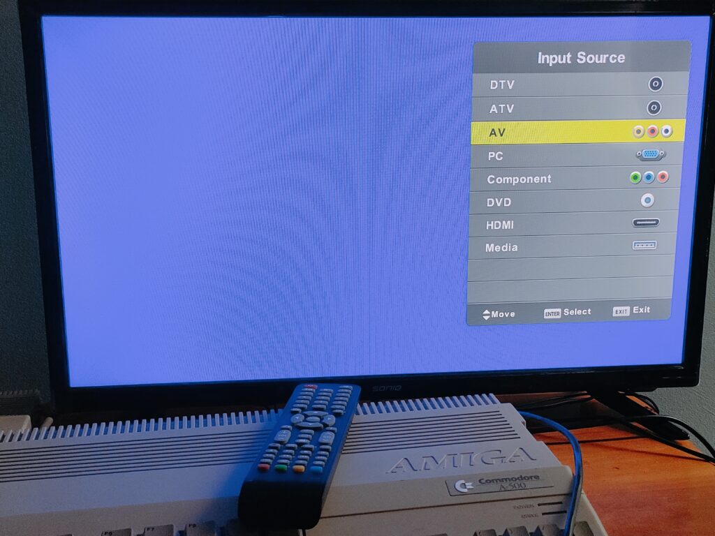 Digital TV With AV Channel Selected