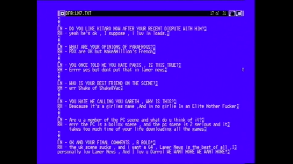Lamer News Issue 7 1994 - Screenshot On Amiga 500 