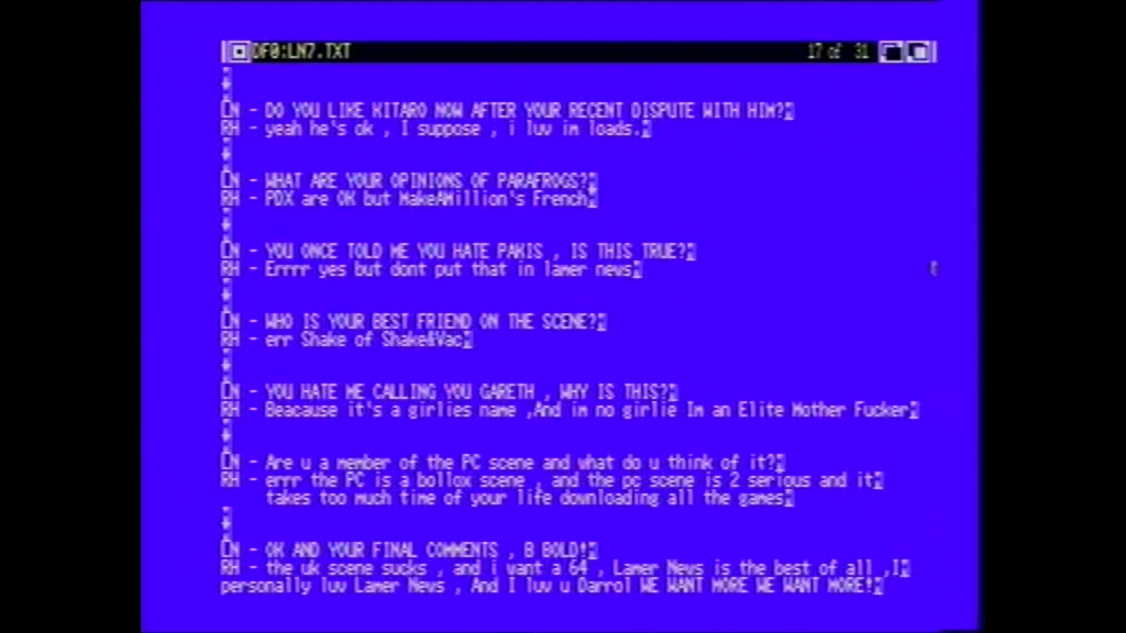 Lamer News Issue 7 1994 - Screenshot On Amiga 500