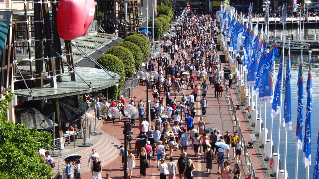 Sydney Harbor Crowds