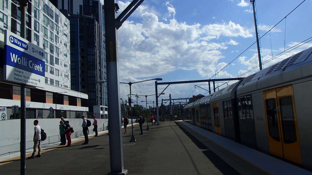 sydney trains wolli creek sunny