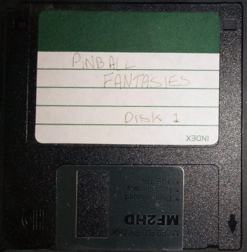 Pinball Fantasies on Amiga 500 3.5 Inch Floppy Disk