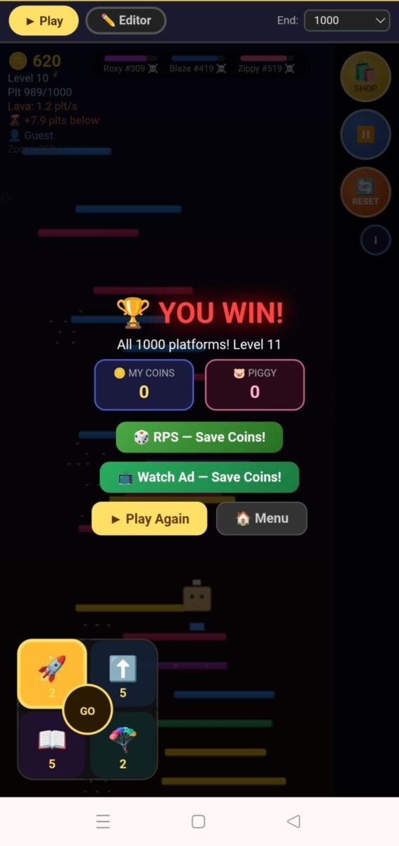 Floor Is Lava screenshot; 2026-04-30