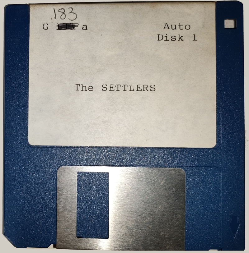 The Settlers Disk 1 On 3.5 Inch Floppy Disk For Amiga 500