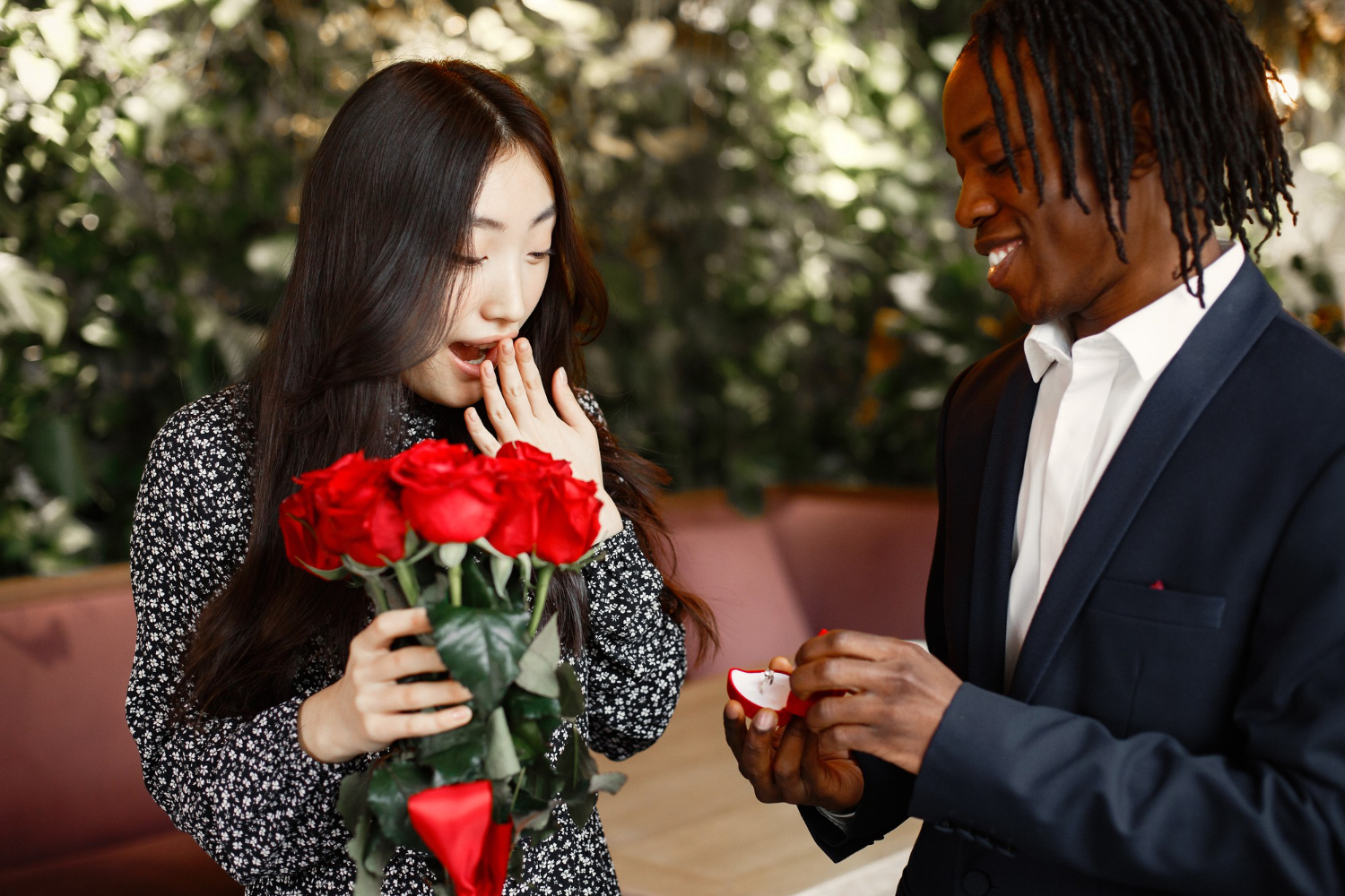 black man made offer hands hearts chinese girl cafe