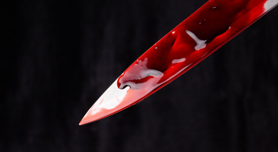 bloody knife black murder crime