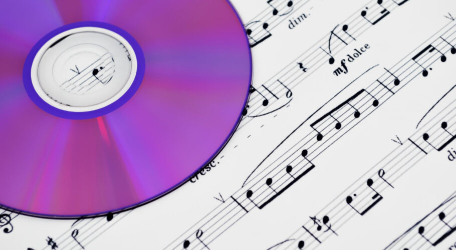 cd dvd drive musical notes