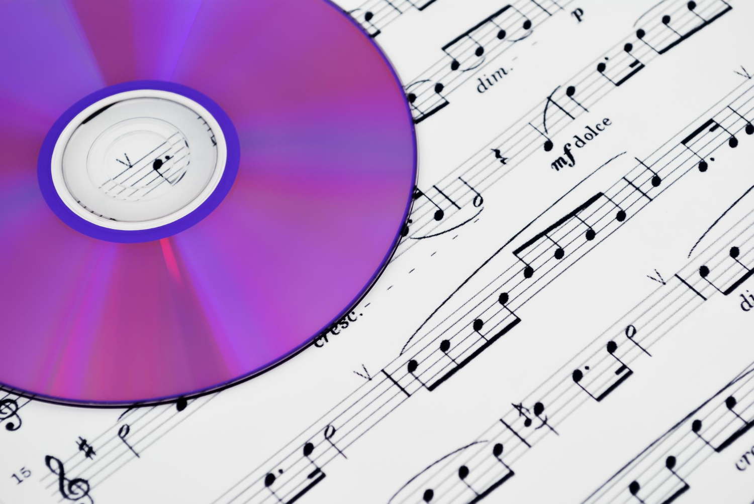 cd dvd drive musical notes