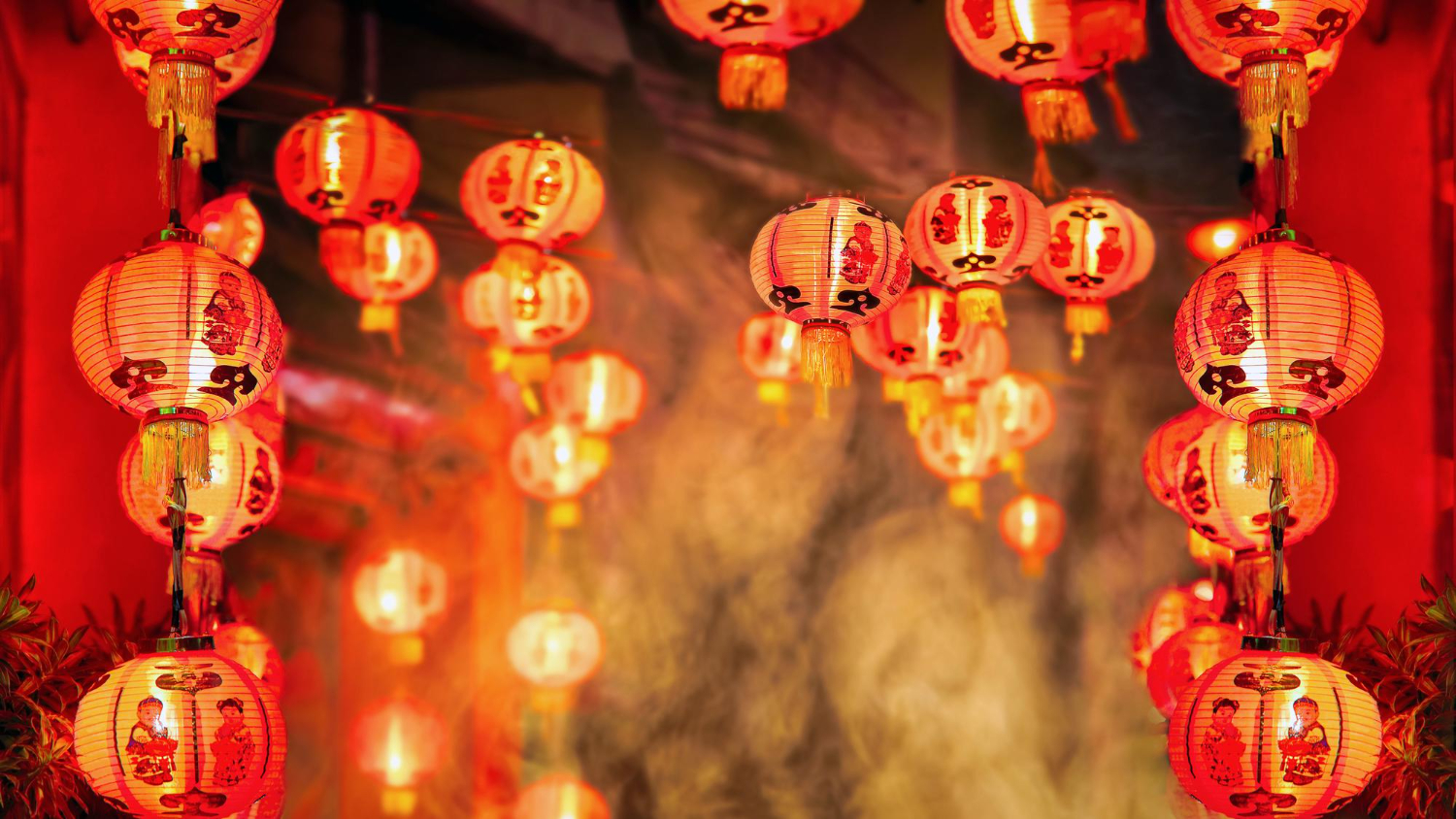 chinese new year lanterns year of the rat 2020 china town