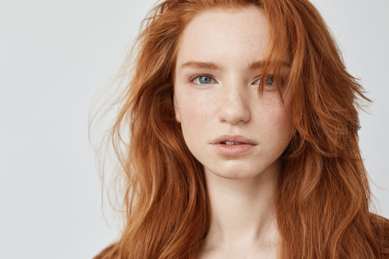 close up beautiful natural redhead kathryn