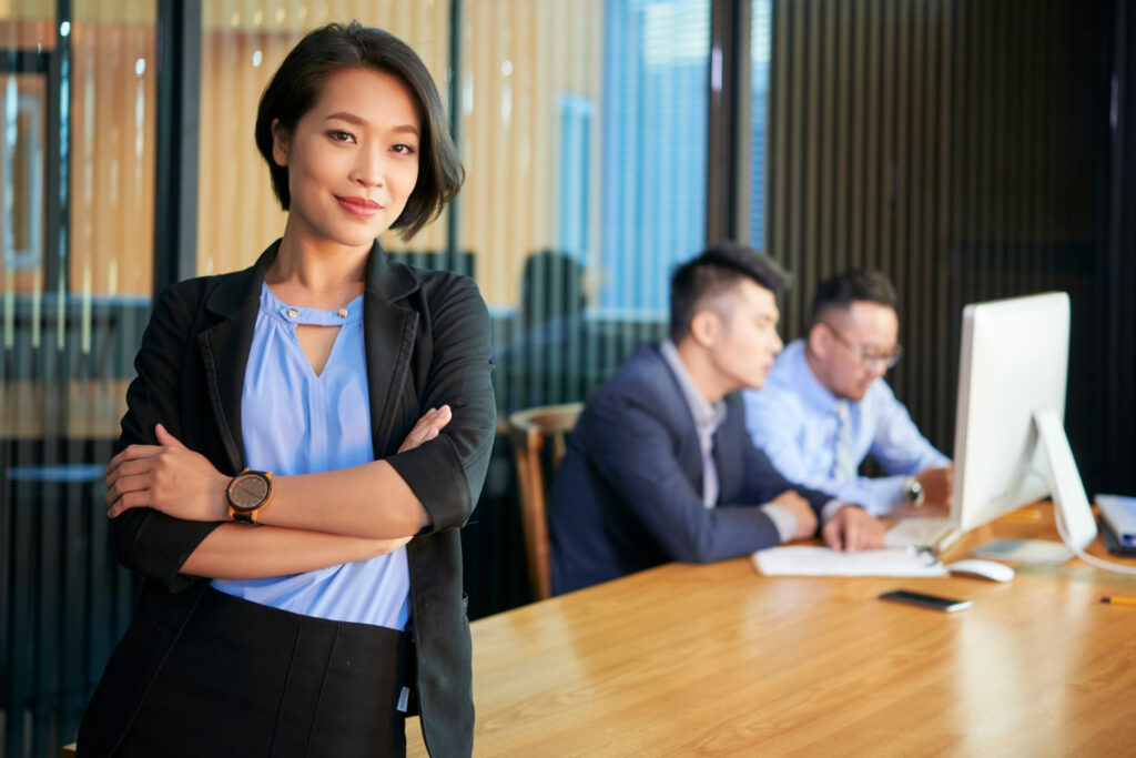 confident asian businesswoman portrait  