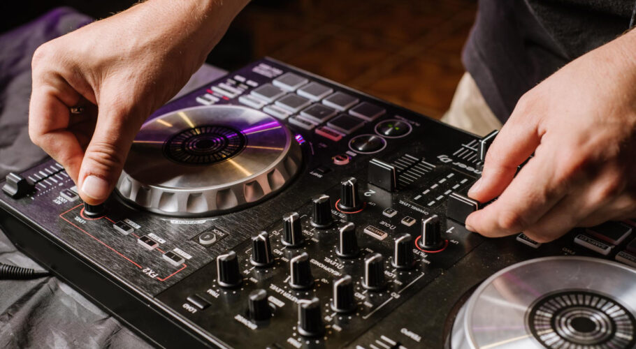 dj plays mixer club hip hop rap music lyrics