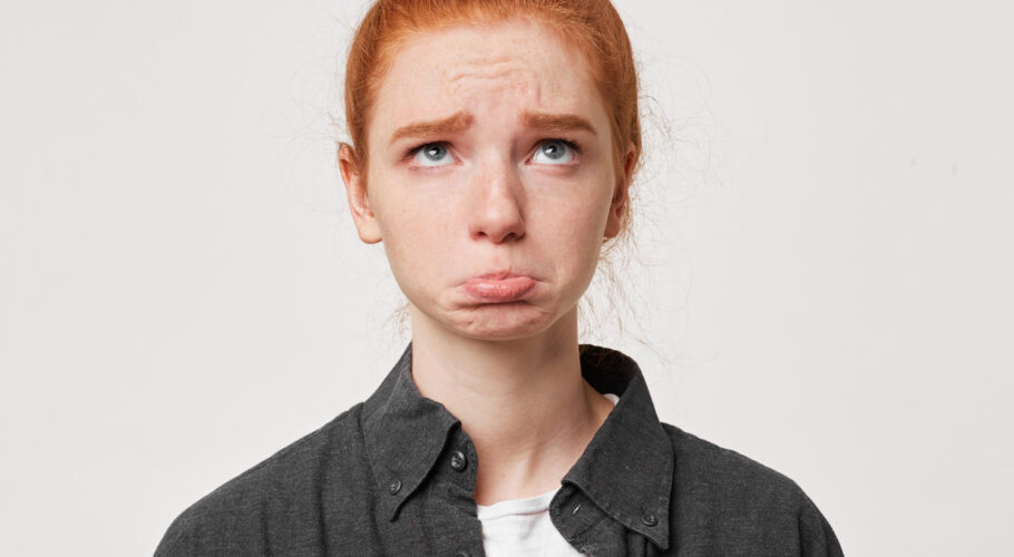 girl looks up with sadness did find her name list was late appointed time kathryn