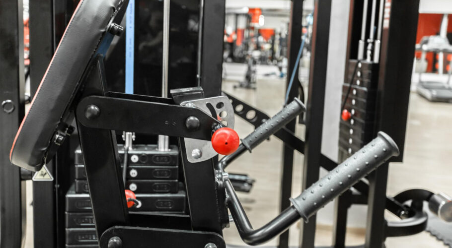 bodybuilding gym interior with equipment