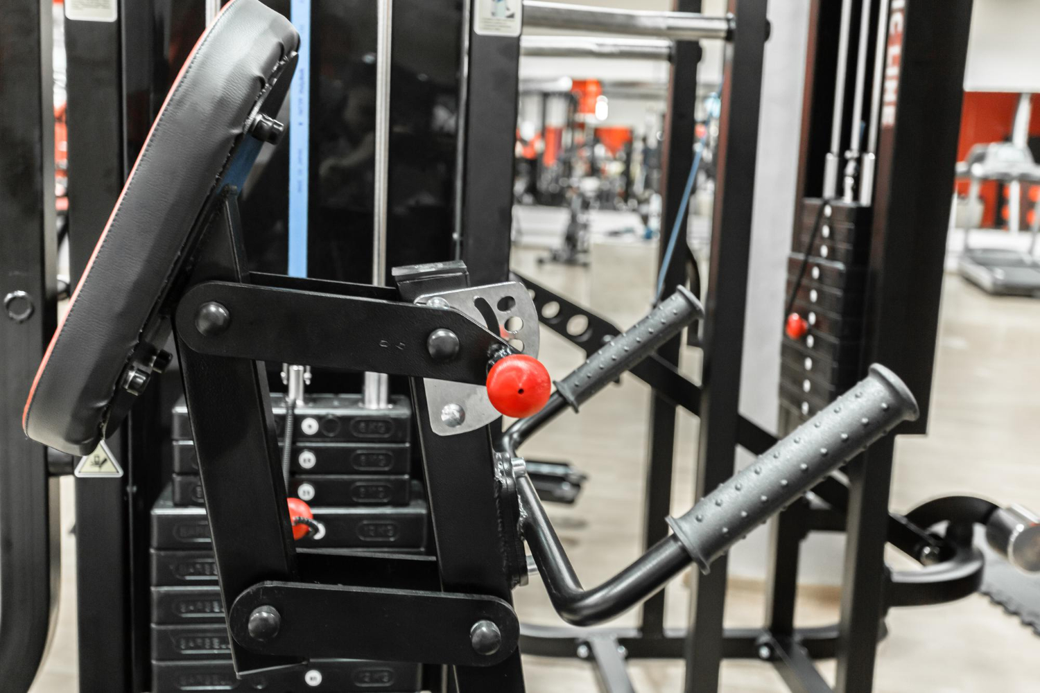 bodybuilding gym interior with equipment
