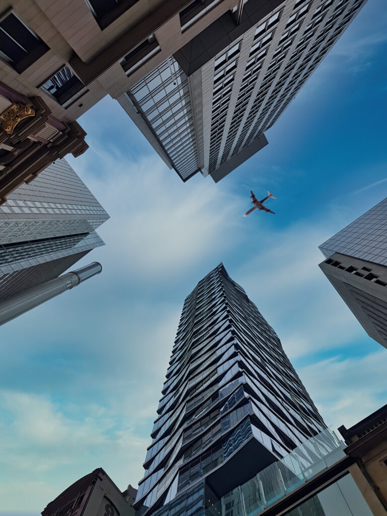 low angle photo in Sydney Australia near Kent Street HIH Insurance