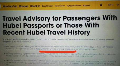 Mad Chaos: January 30, 2020 – Airline Enforce Wuhan Travel Bans