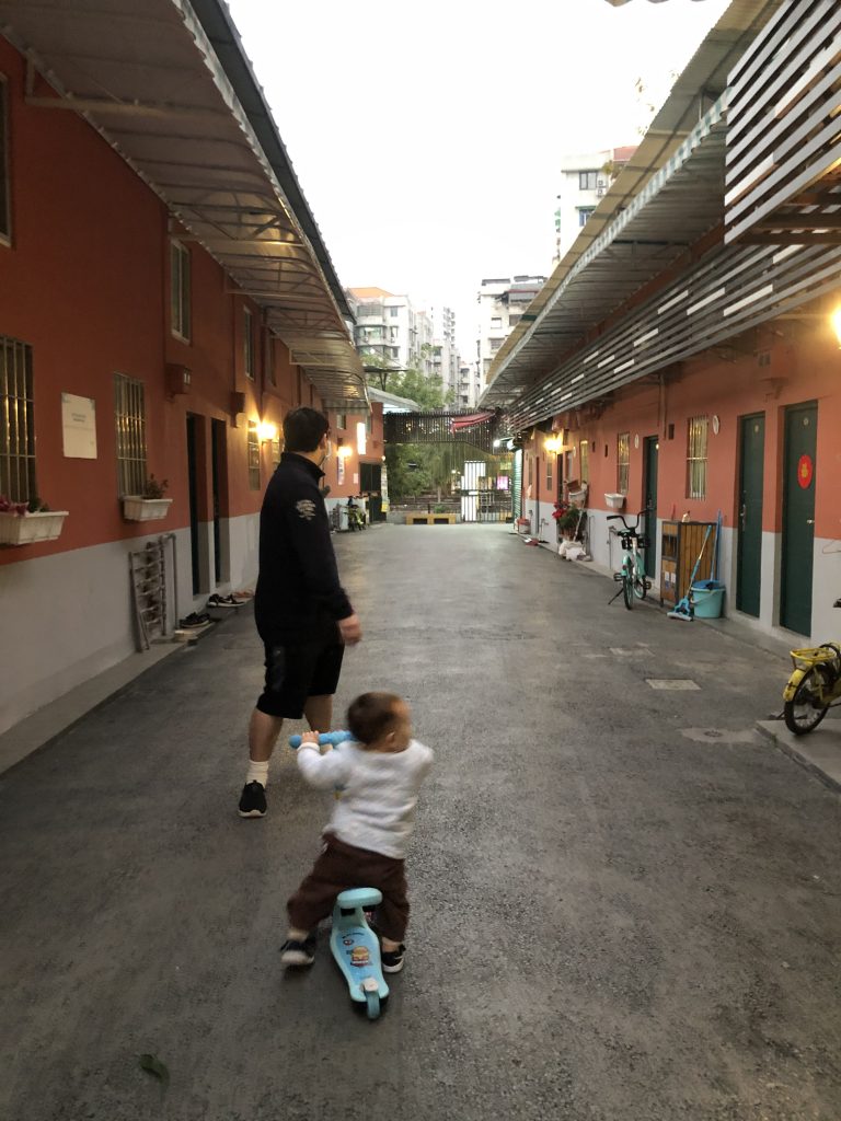 Playing On Scooter During Coronavirus In Guangzhou