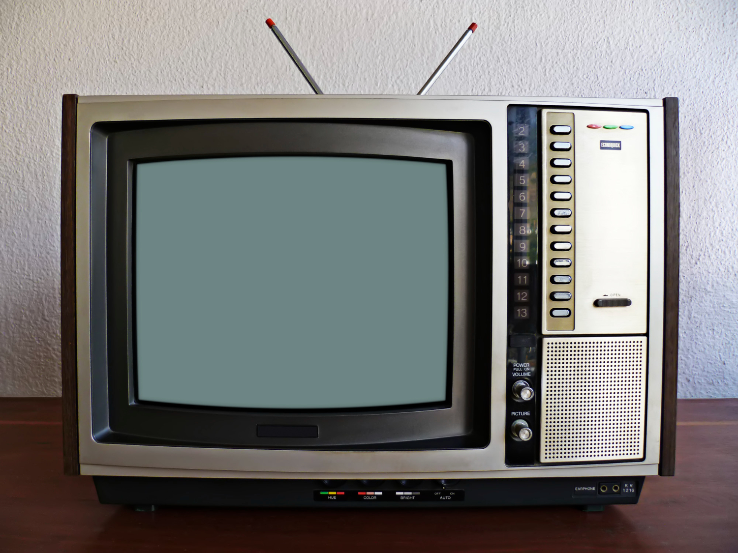 Old Color Television From 1990s