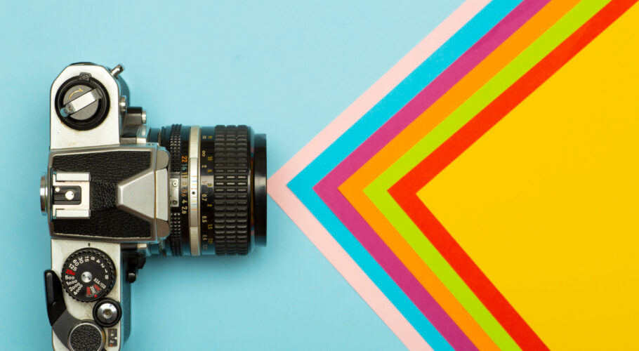 photo camera creative concept vintage retro photo camera for photography