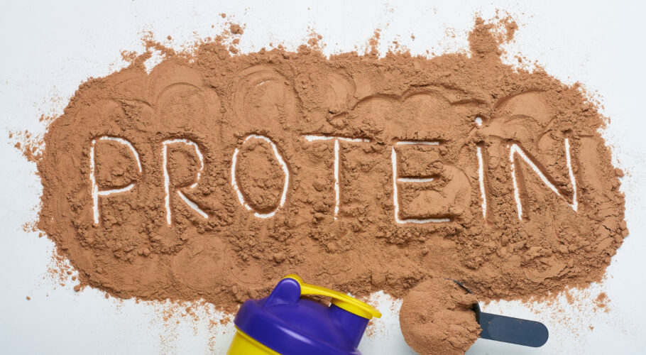 protein powder with protein written into the shake