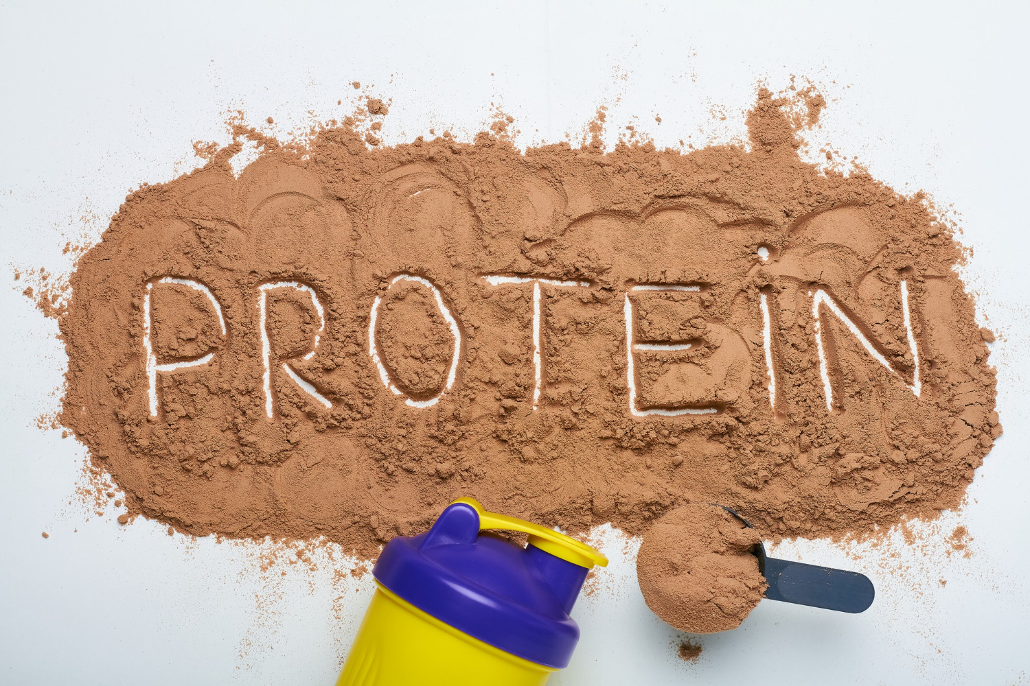 protein powder with protein written into the shake