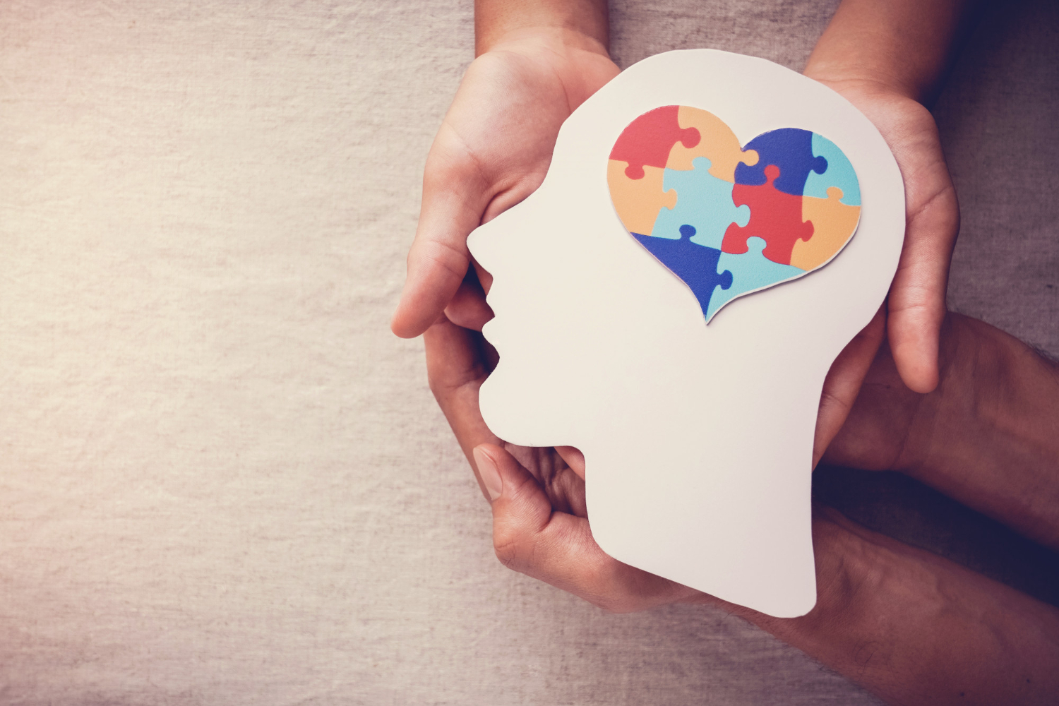 puzzle jigsaw heart brain mental health