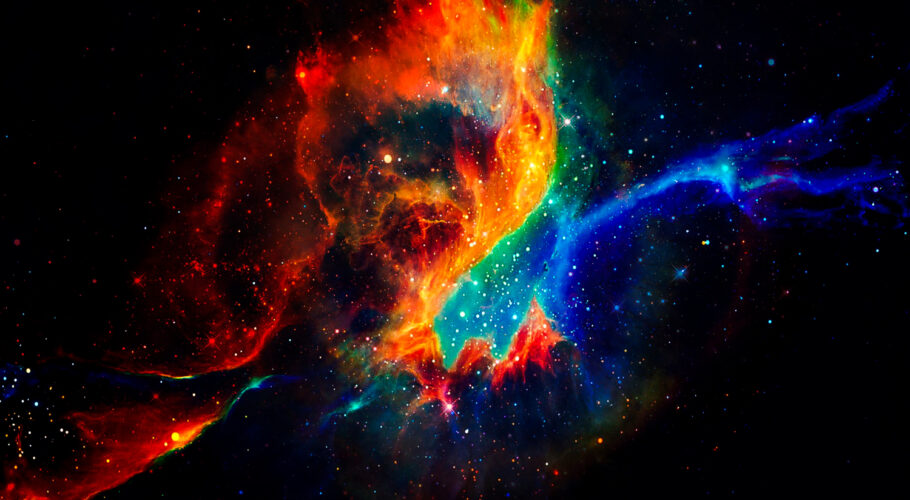 nebula magnetism in remote corner of the universe