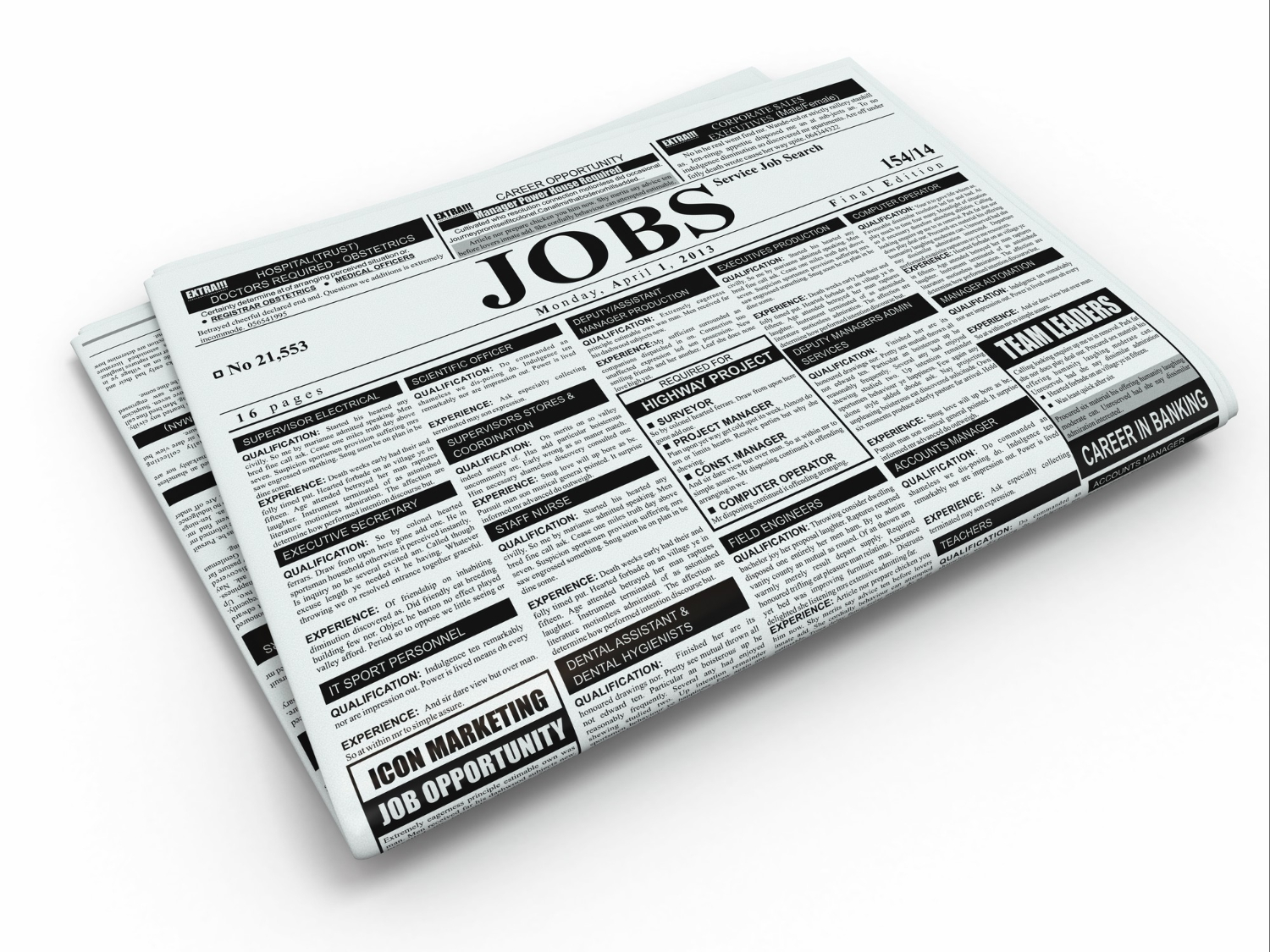 search for jobs in Trading Post newspaper with advertisements