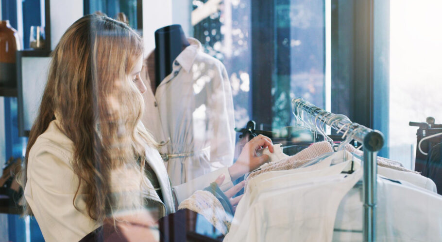shop til you drop shot young woman browsing through clothes boutique