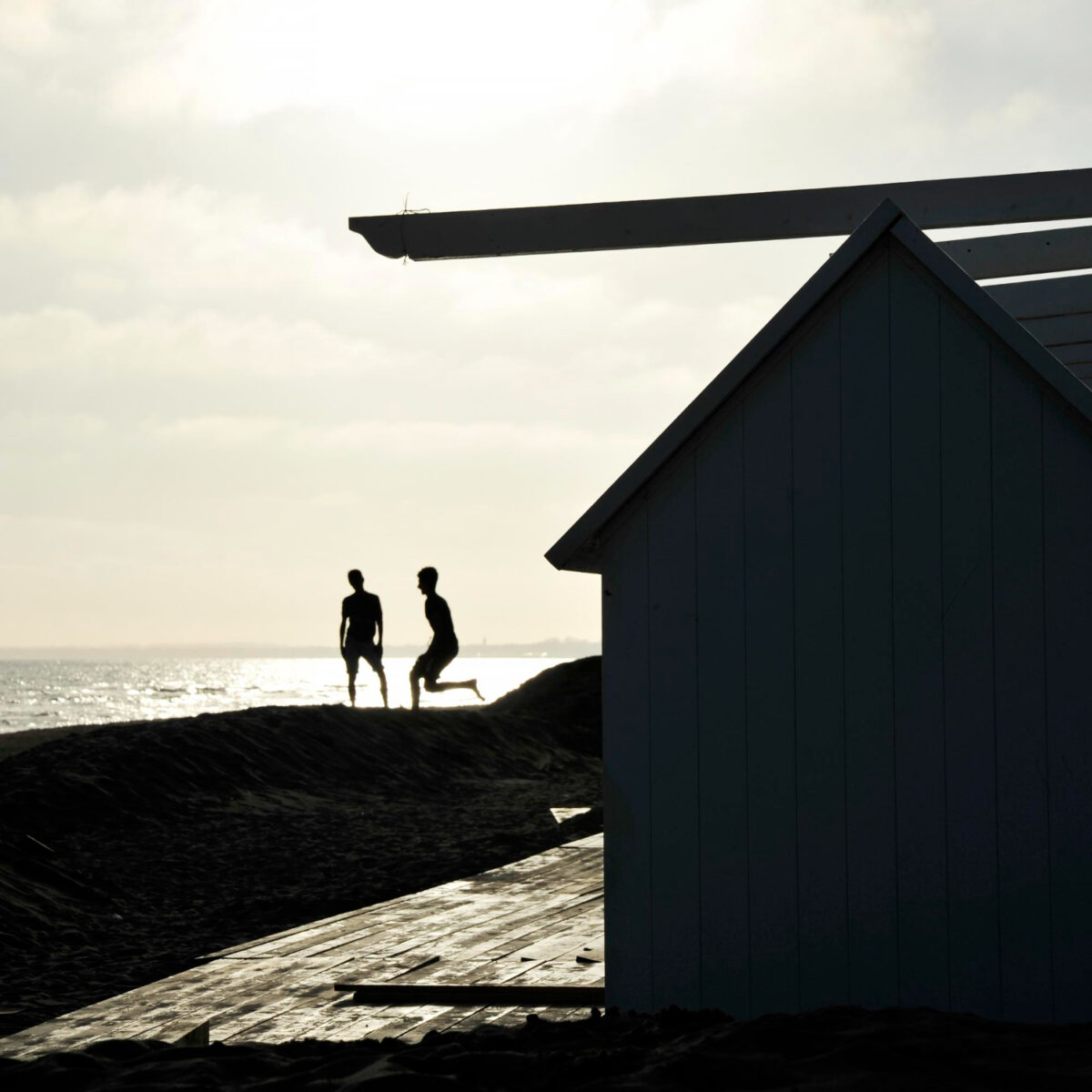 silhouette two friends guys playing sunset background beach evening boys silhouettes beach sunset freedom