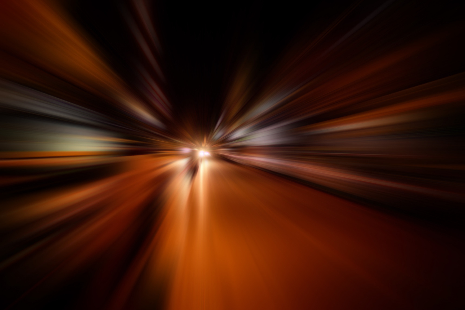 speed motion blur road night