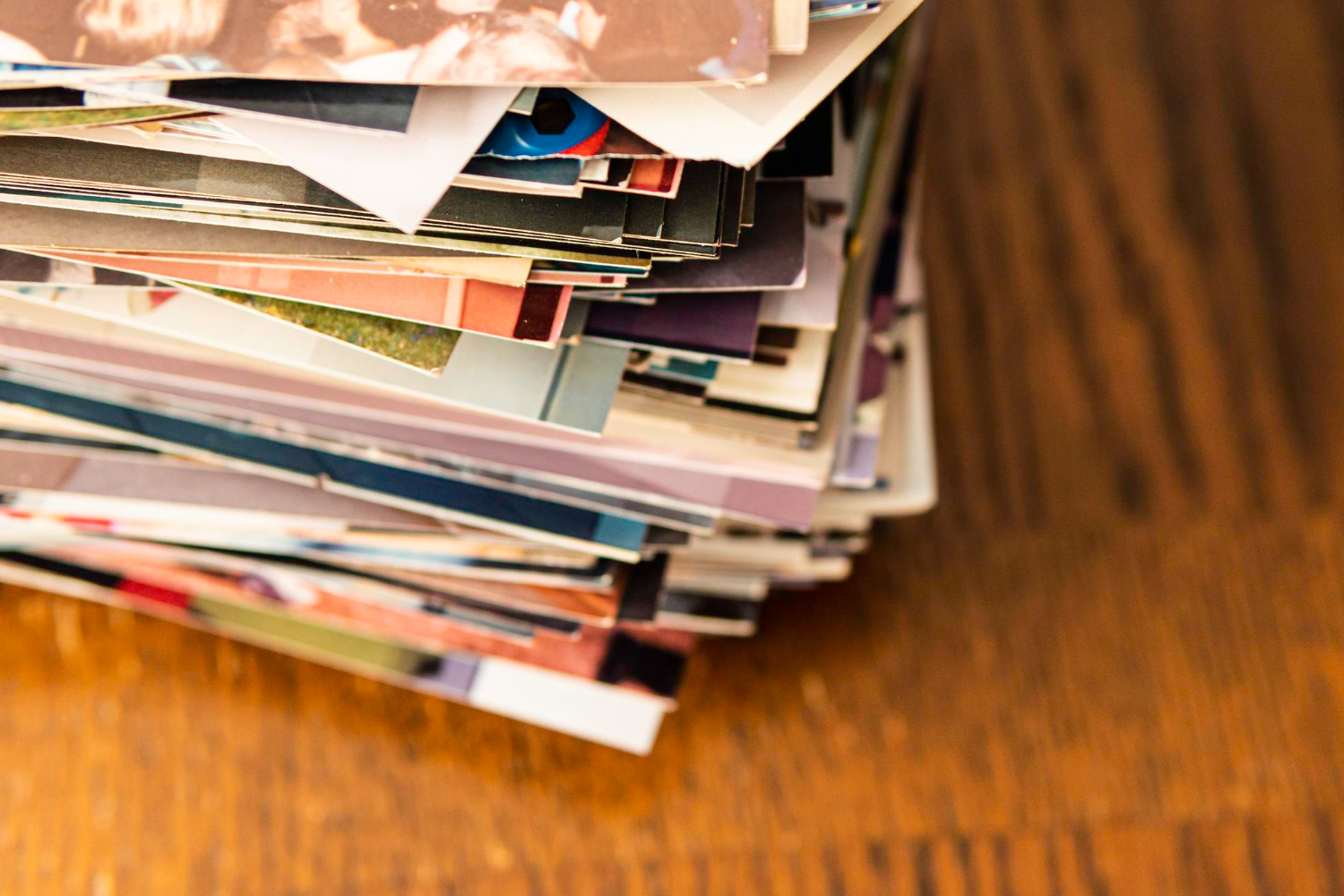 stack old photo prints memories be digitized