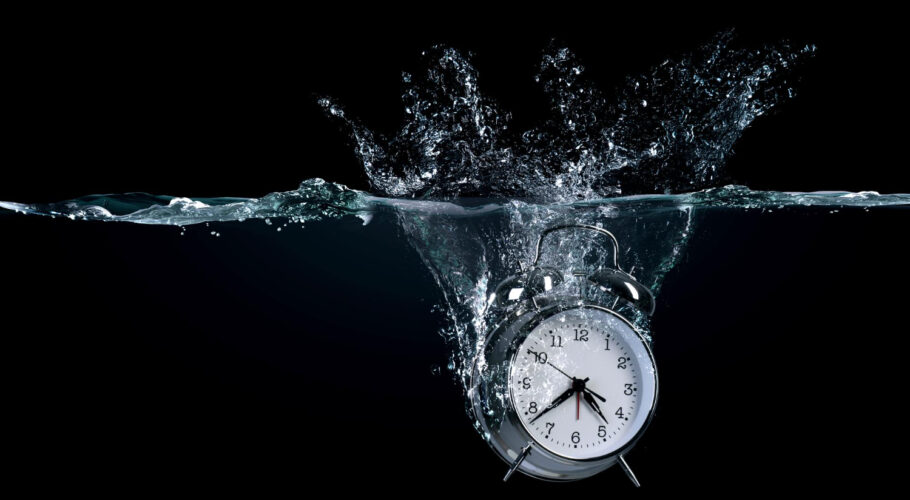 time concept mixed media