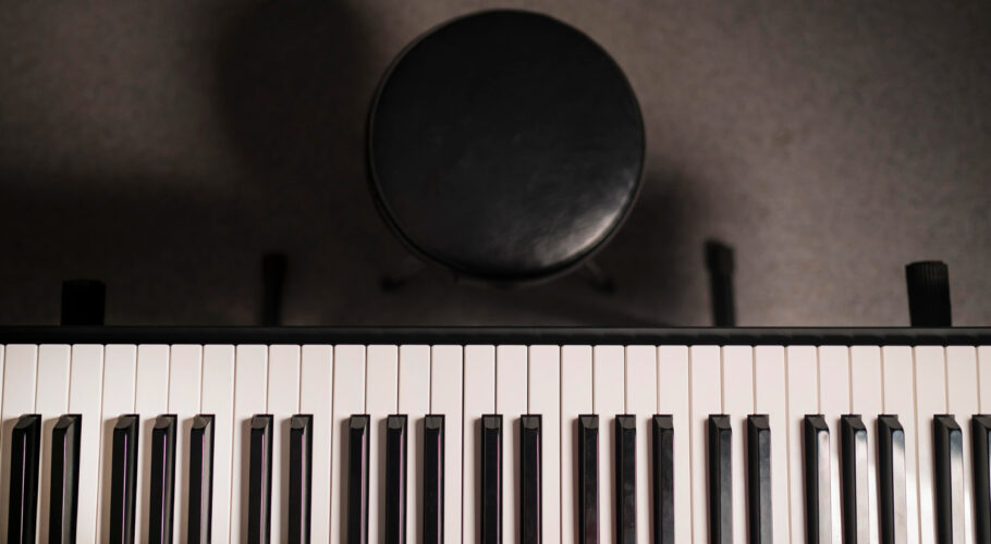 top view digital piano chair write lyrics