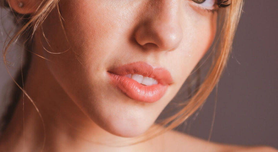 woman face portrait sensual young female model