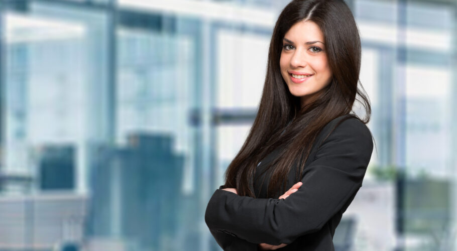 young female manager ready to interview candidates